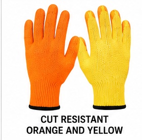 CUT RESISTANT ORANGE AND YELLOW